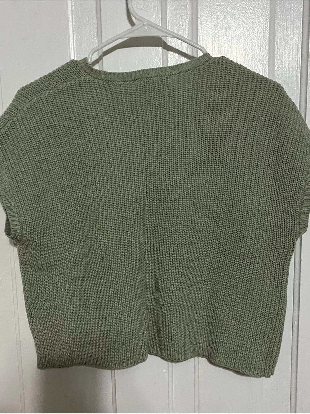 Casual Two-Piece Knit Lounge Set in Olive Green